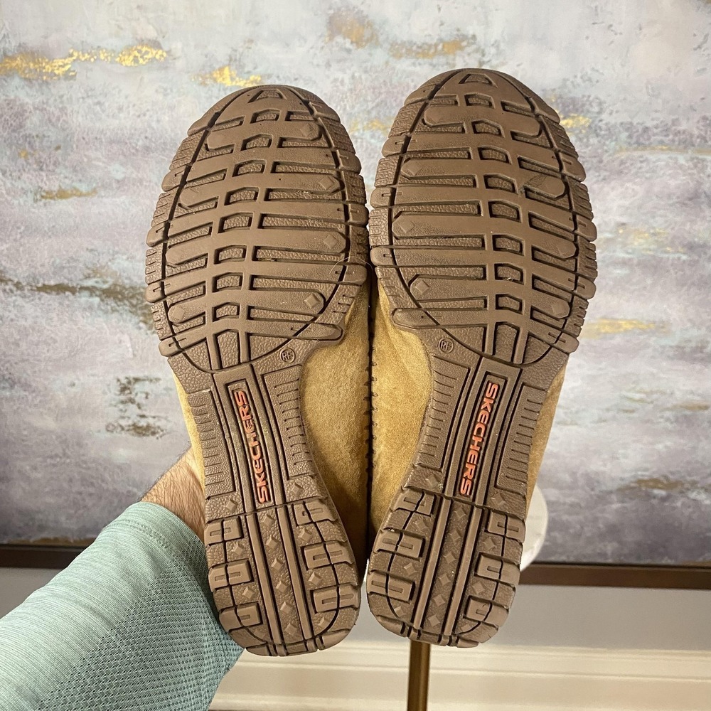 Skechers Relaxed Fit Shoes Womens Size 10 Brown Leather Moccasin Flats SN 48930 - Picture 11 of 11